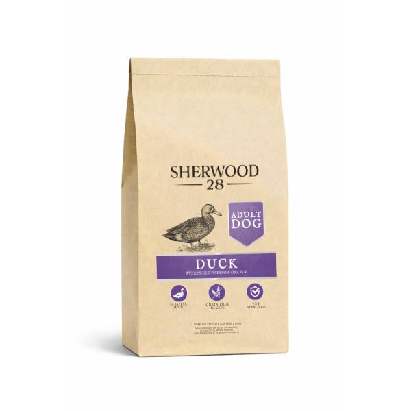 Bezzbożowa karma dla psa kaczka hipoalergiczna Sherwood28
