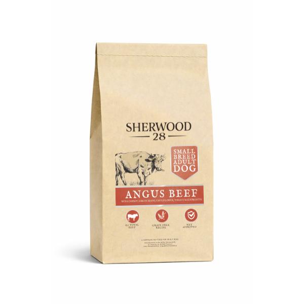 Skład karmy dla psa rasa mała 65% wołowina – receptura bezzbożowa premium Sherwood28