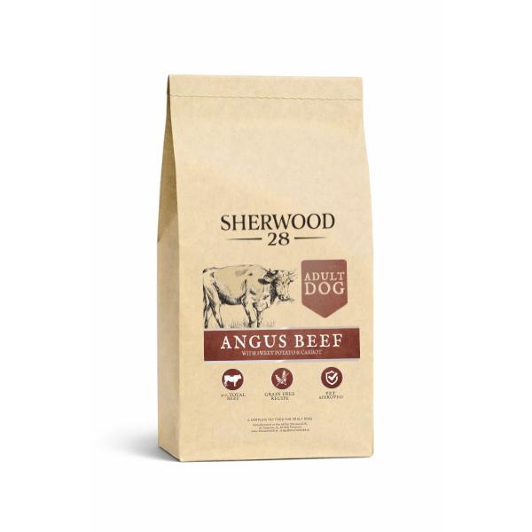 Bezzbożowa karma dla psa z wołowiną i warzywami Sherwood 28