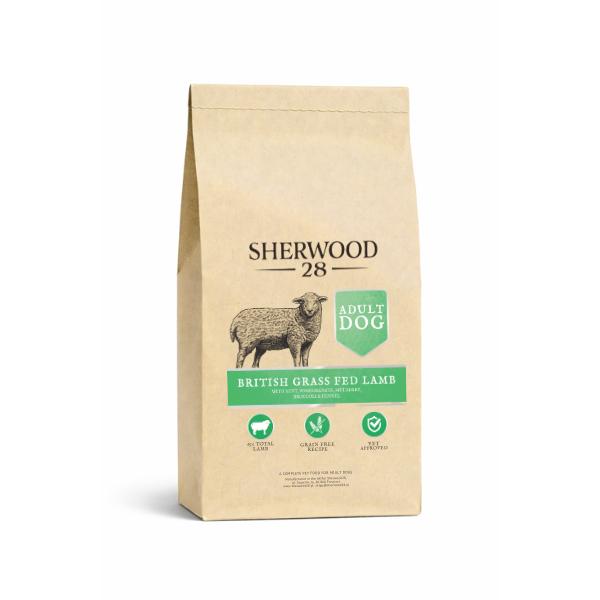 Bezzbożowa karma dla psa 65% jagnięcina Sherwood28