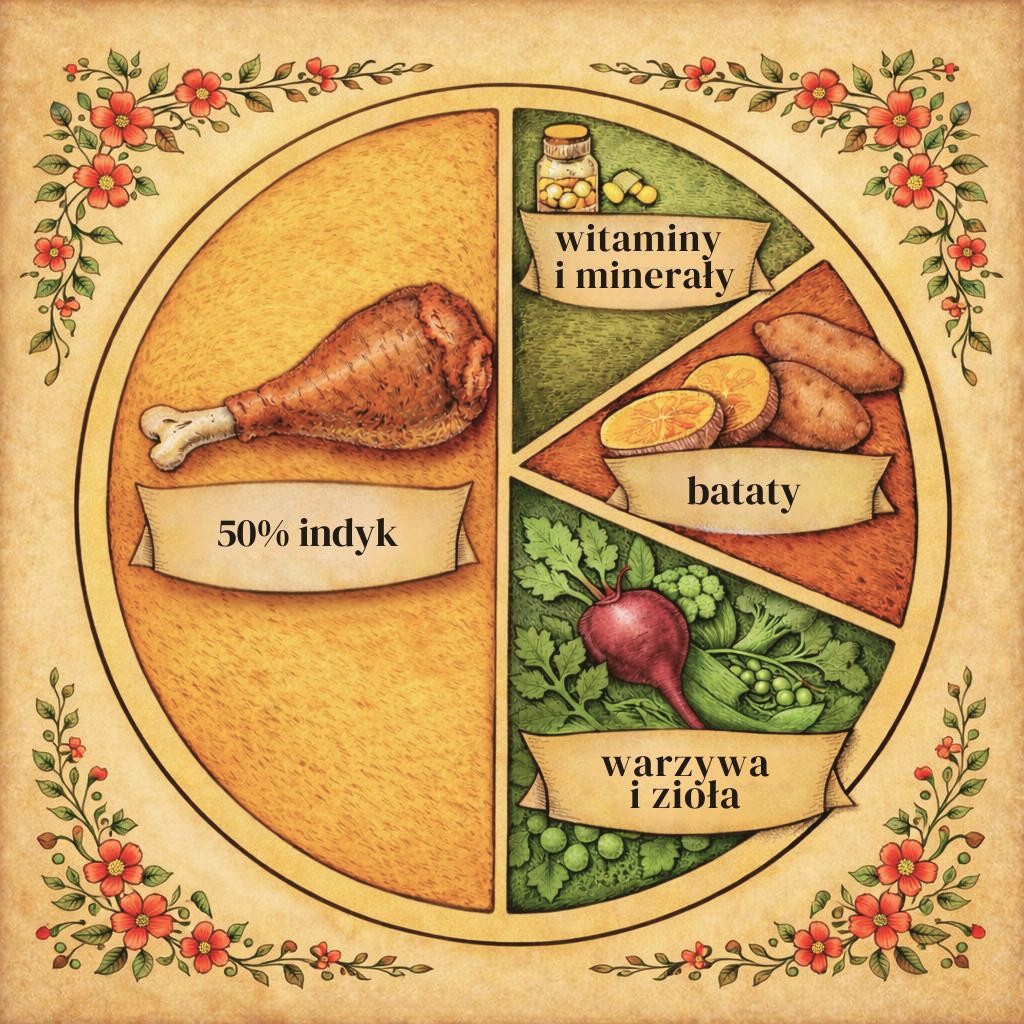 Bezzbożowa hipoalergiczna karma dla psa indyk z warzywami Sherwood28