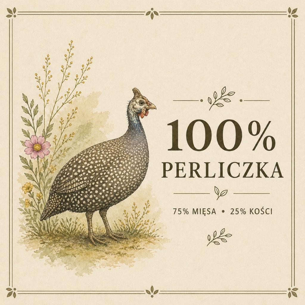 Naturalny przysmak dla psa z perliczki